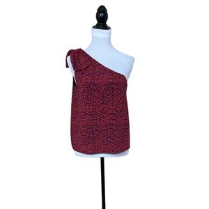 EUC Club Monaco One Shoulder Top With Bow Detail